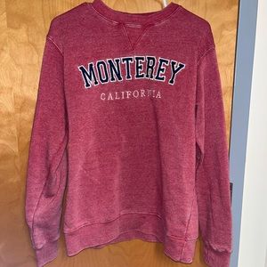 Monterey California Pink/Red Crewneck Size:M
